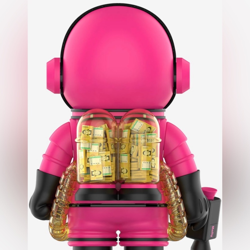 MEGA SPACE MOLLY 400% + 100% MASKED SOLDIER SQUID GAME LIMITED EDITION - Picture 9 of 10